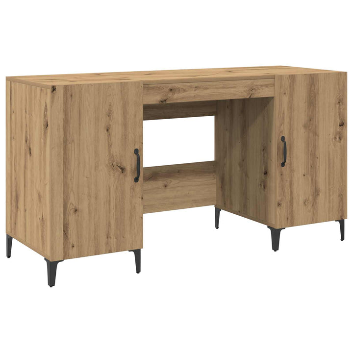 Bord med opbevaring Artisan eg 140 x 50 x 75 cm Konstrueret træ
