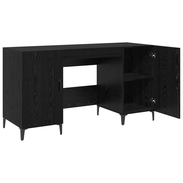 Bord Sort eg Konstrueret træ 140 x 50 x 75 cm