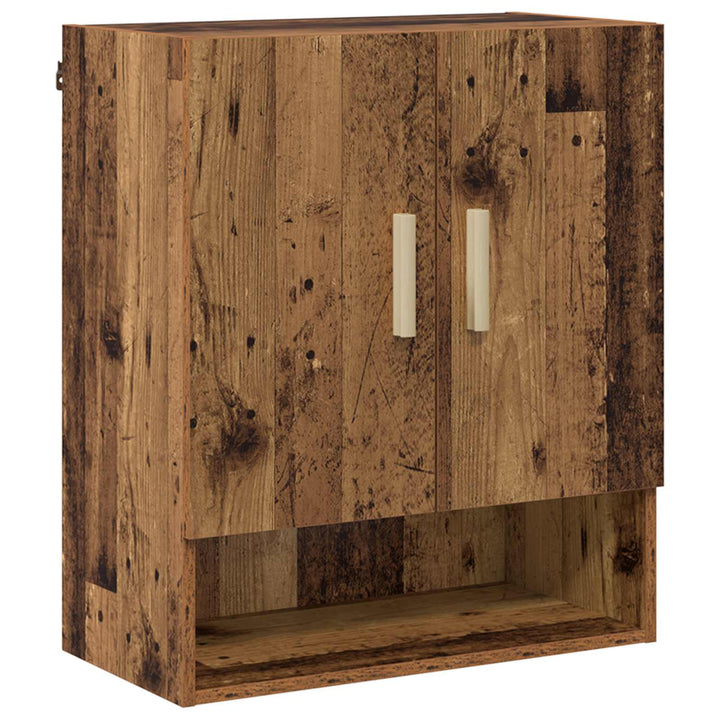 Vægskab Vægmonteret Gammelt træ 60 x 31 x 70 cm Konstrueret træ