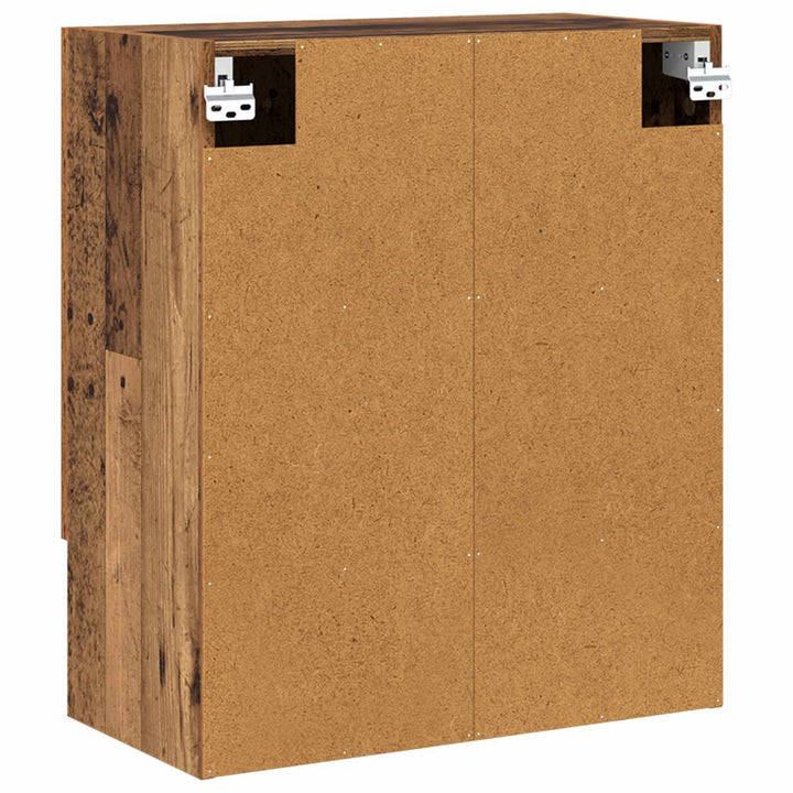 Vægskab Vægmonteret Gammelt træ 60 x 31 x 70 cm Konstrueret træ