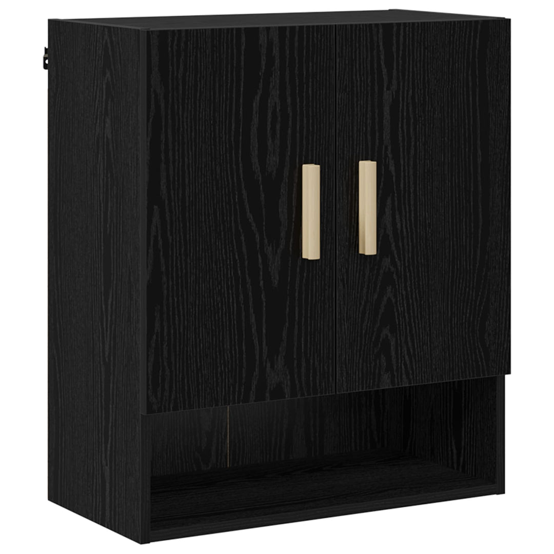 Vægskab 60 x 31 x 70 cm Konstrueret træ Sort eg