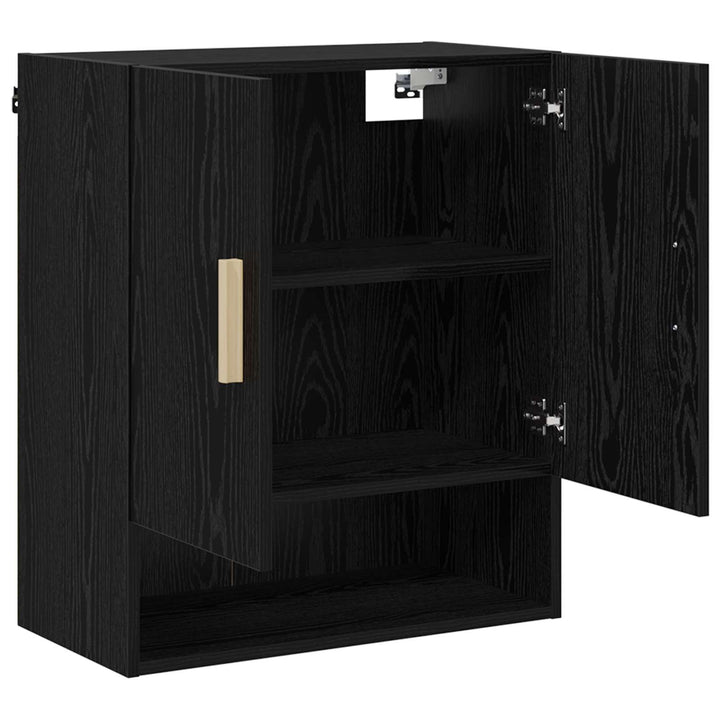Vægskab 60 x 31 x 70 cm Konstrueret træ Sort eg