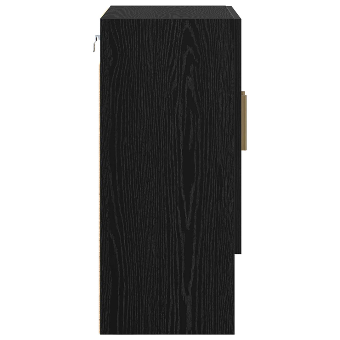 Vægskab 60 x 31 x 70 cm Konstrueret træ Sort eg