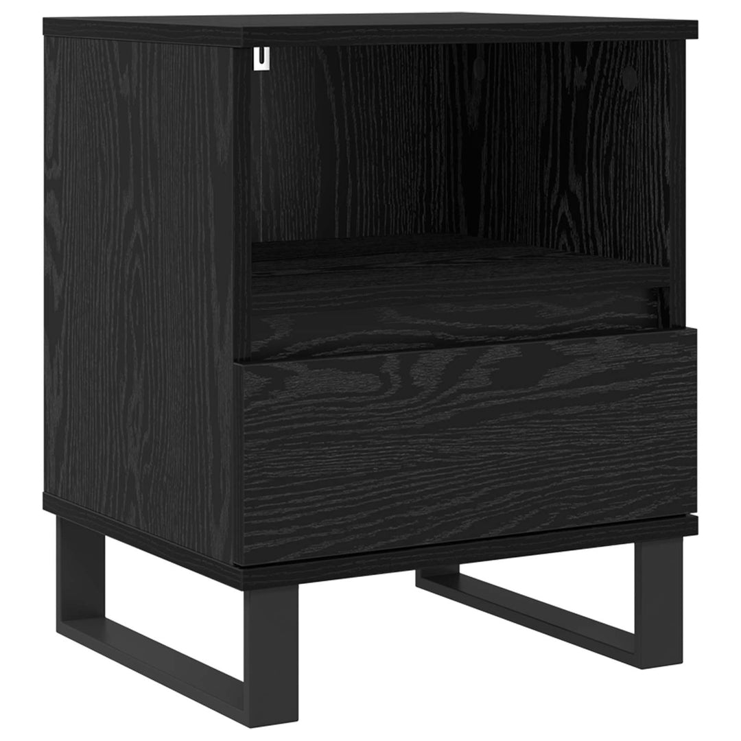 Sengeskab Sort eg 40 x 35 x 50 cm Konstrueret træ