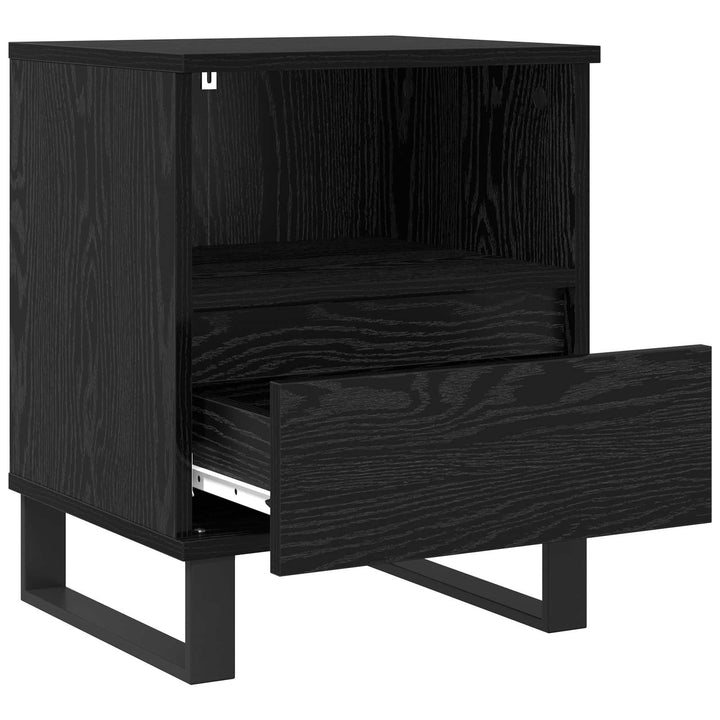 Sengeskab Sort eg 40 x 35 x 50 cm Konstrueret træ