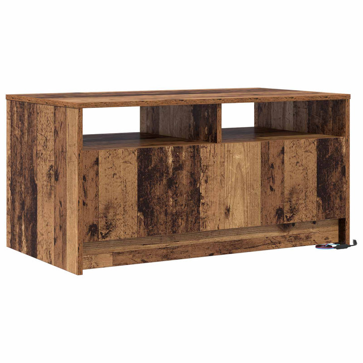 Sofabord med skuffe Gammelt træ 90 x 50 x 45 cm Konstrueret træ