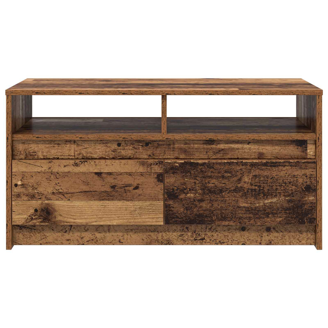 Sofabord med skuffe Gammelt træ 90 x 50 x 45 cm Konstrueret træ