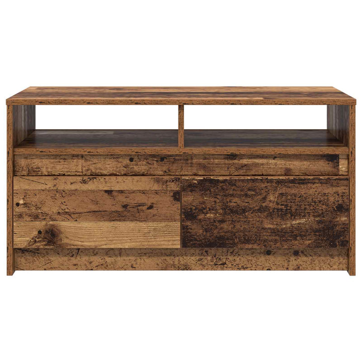 Sofabord med skuffe Gammelt træ 90 x 50 x 45 cm Konstrueret træ
