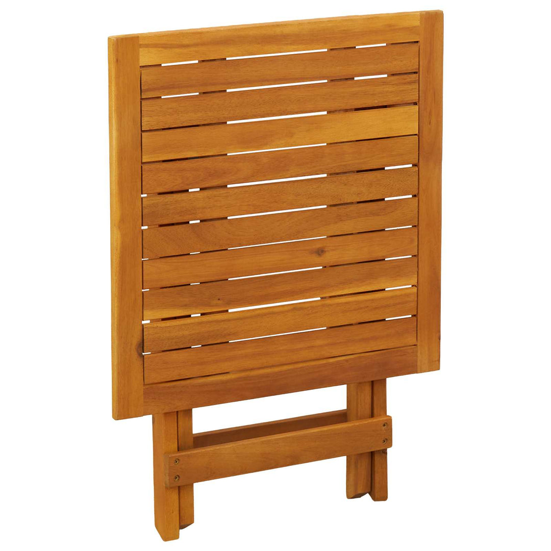 Reclinerende og foldbar liggestol 3 stk. Massivt Akacietræ