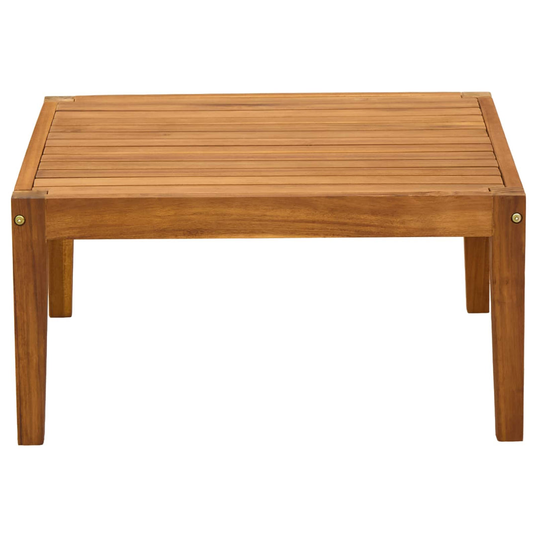 Havemøbel Bord Massivt Akacietræ Naturfarvet 60 x 60 x 30 cm