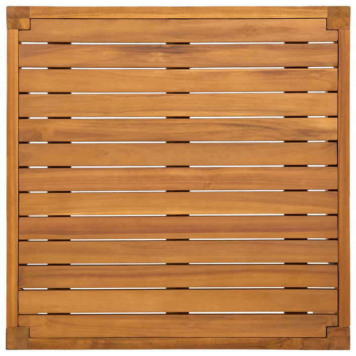 Havemøbel Bord Massivt Akacietræ Naturfarvet 60 x 60 x 30 cm