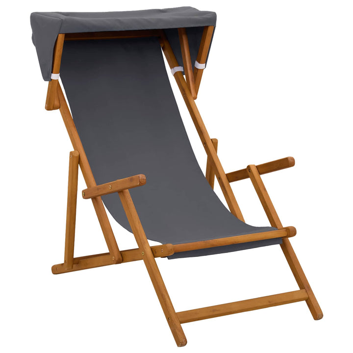 Havestol 4 pcs 3 position Massiv Eucalyptus Træ Grå