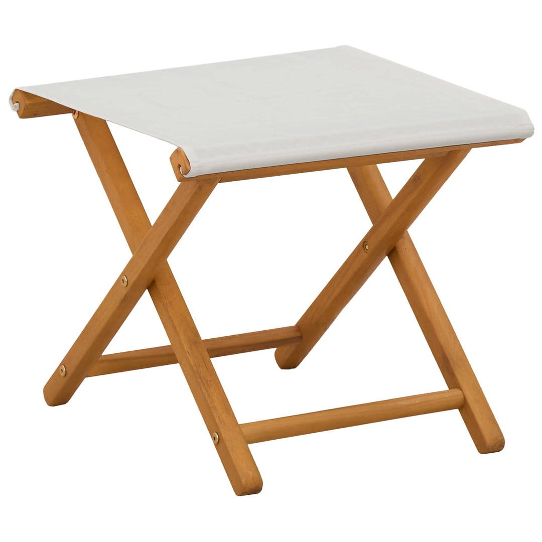 Havestol 4 pcs 3 position Massiv Eucalyptus Træ Cremefarvet