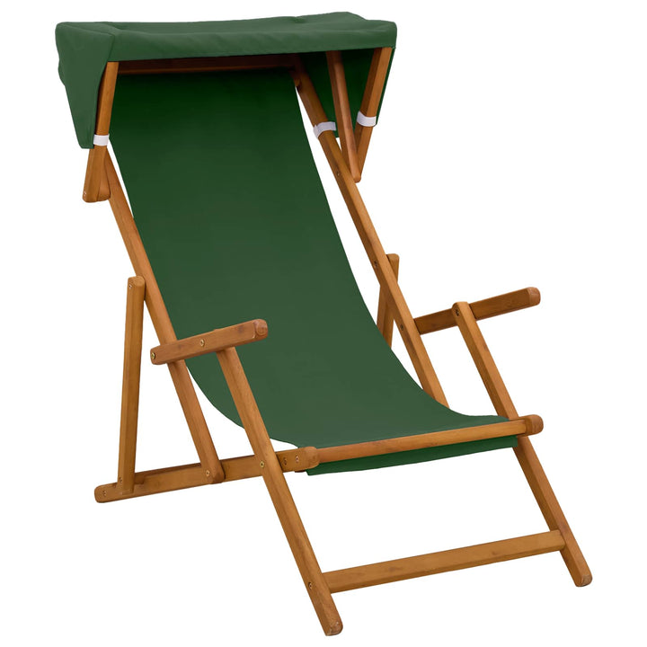 Havestol 4 pcs 3 position Massiv Eucalyptus Træ Grøn