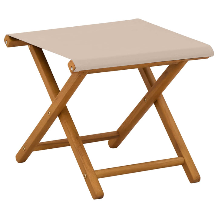 Havestol 4 pcs 3 position Massiv Eucalyptus Træ Beige