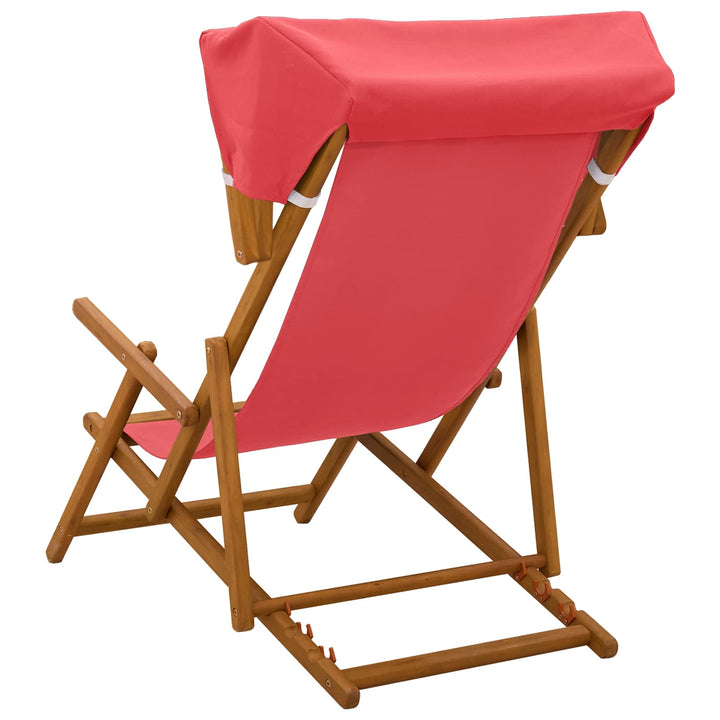 Havestol 2 pcs 3 position Massiv Eucalyptus Træ Rød