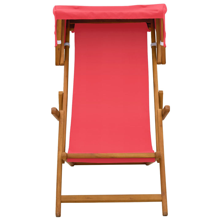 Havestol 2 pcs 3 position Massiv Eucalyptus Træ Rød