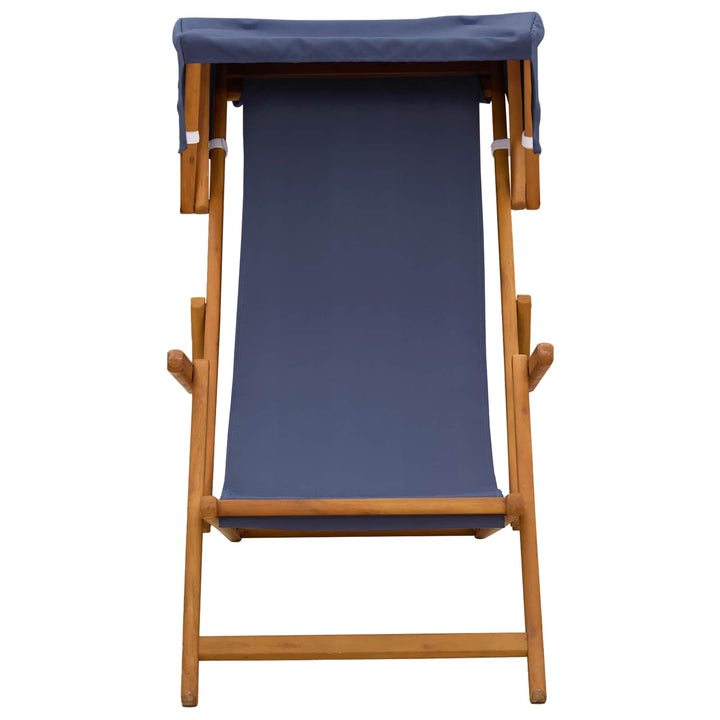 Havestol 2 pcs 3 position Massiv Eucalyptus Træ Blå
