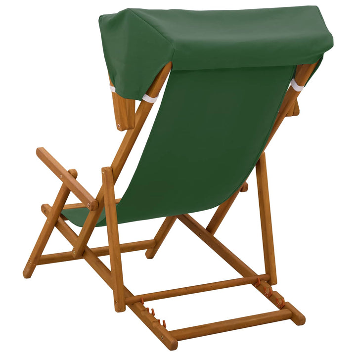 Havestol 2 pcs 3 position Massiv Eucalyptus Træ Grøn