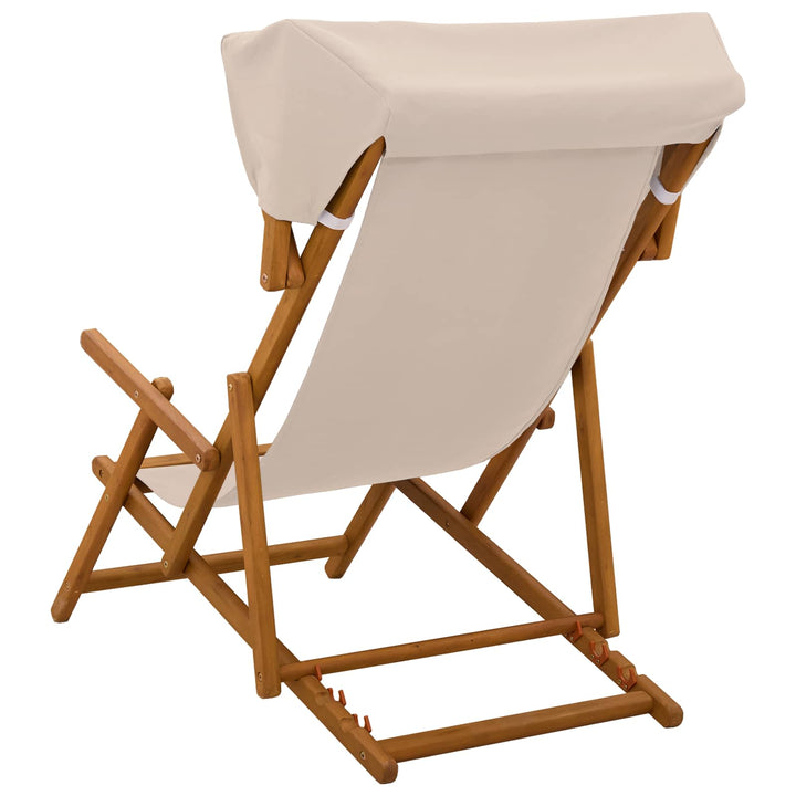 Havestol 2 pcs 3 position Massiv Eucalyptus Træ Beige