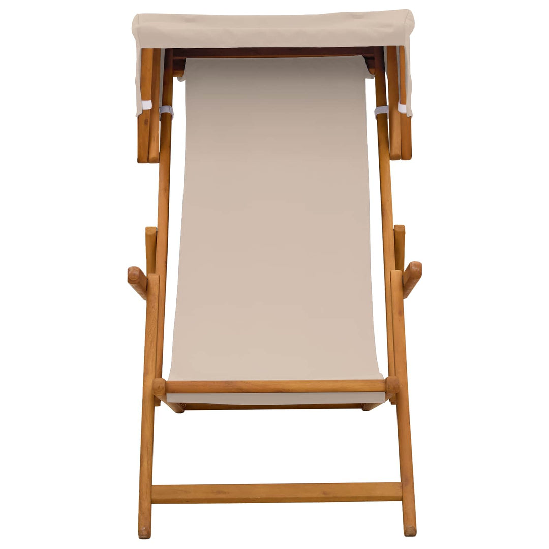 Havestol 2 pcs 3 position Massiv Eucalyptus Træ Beige