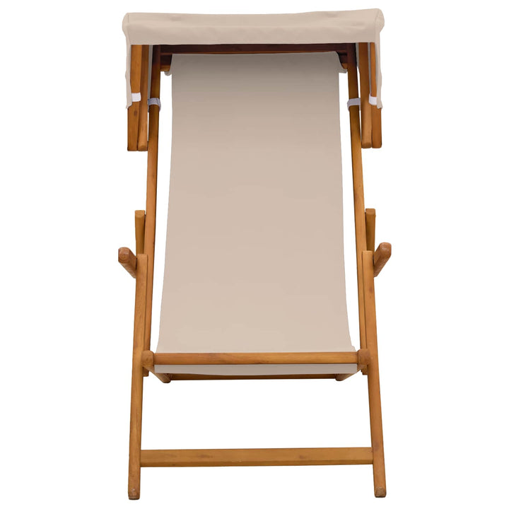 Havestol 2 pcs 3 position Massiv Eucalyptus Træ Beige