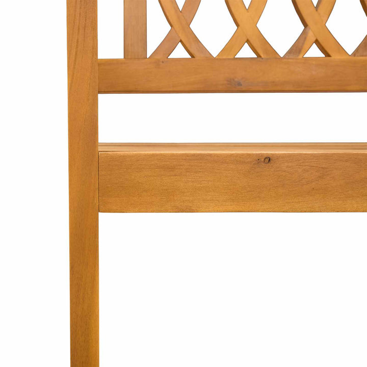 Udendørs bænk Naturfarvet 110 x 55,5 x 90 cm Massivt Akacietræ