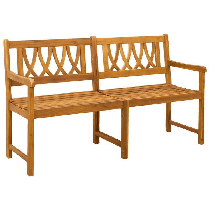 Udendørs bænk Naturfarvet 150 x 55,5 x 90 cm Massivt Akacietræ