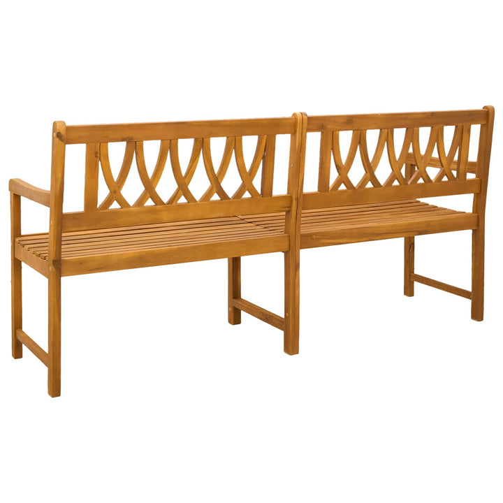 Udendørs bænk Naturfarvet 180 x 55,5 x 90 cm Massivt Akacietræ