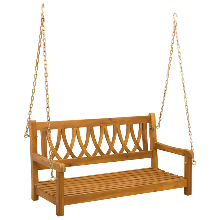 Haveslynge bænk Naturfarvet 110 x 56 x 58 cm Massivt Akacietræ