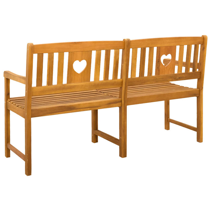 Udendørs bænk Naturfarvet 150 x 55,5 x 90 cm Massivt Akacietræ