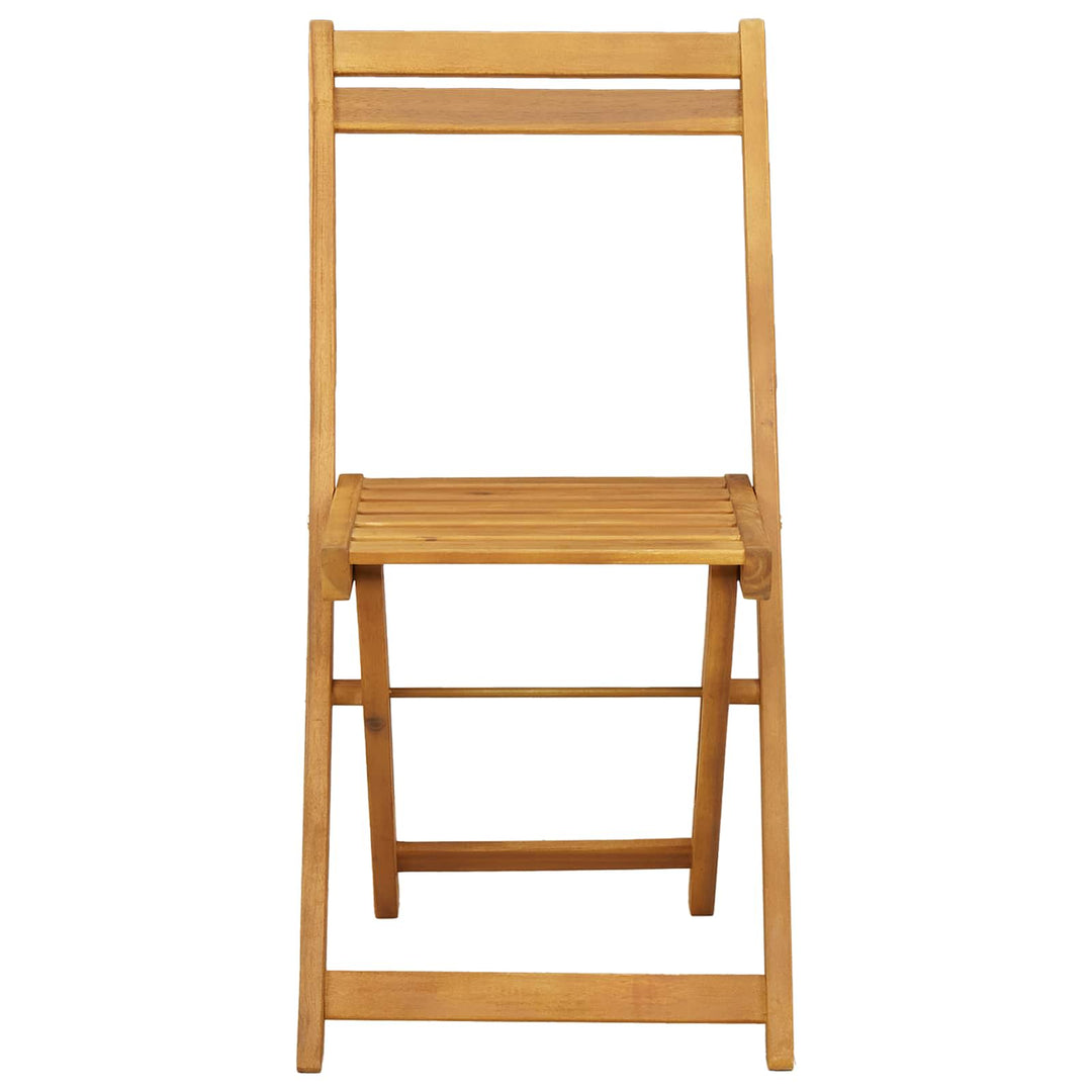 Foldbare Havestole 4 stk. Naturfarvet Massivt Akacietræ
