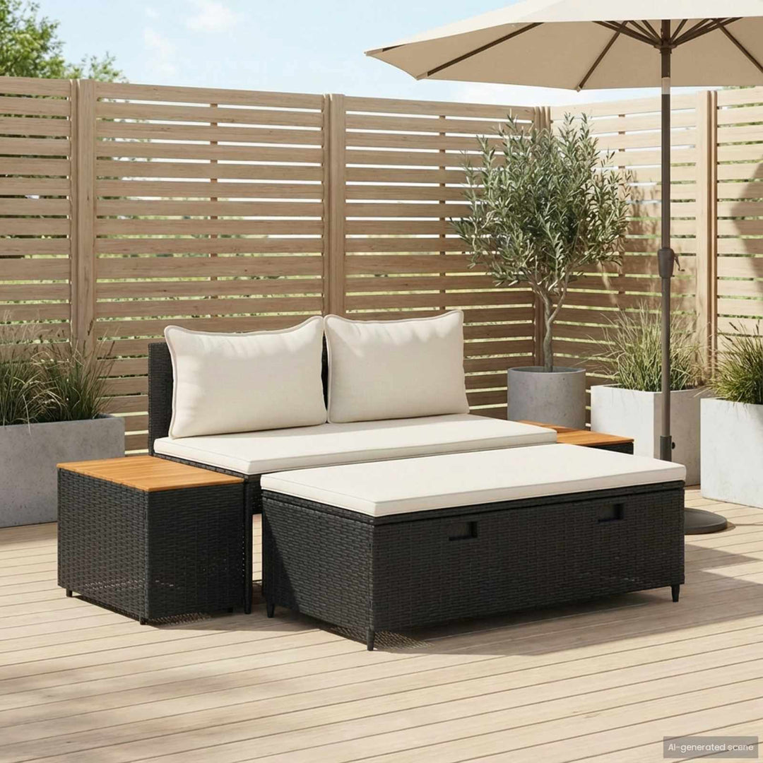 Udendørs sofagruppe 4 -Seater 4 stk. 55 x 30 x 39 cm
