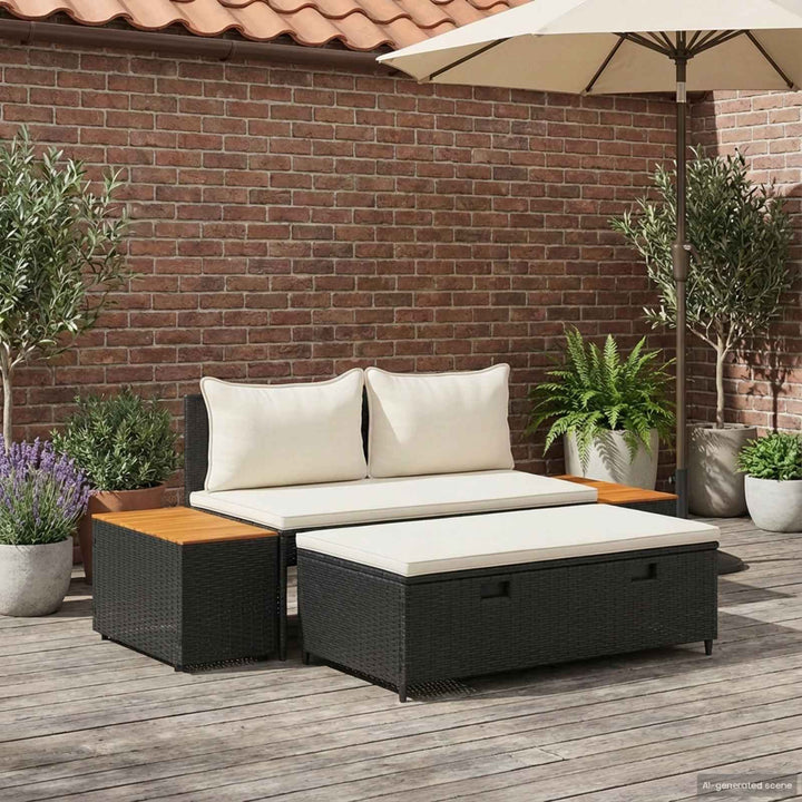 Udendørs sofagruppe 4 -Seater 4 stk. 55 x 30 x 39 cm