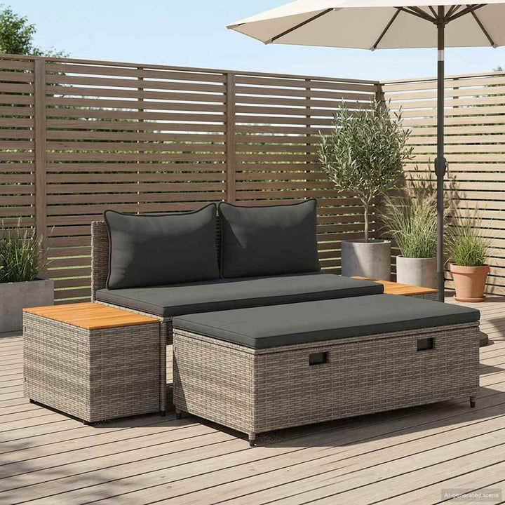 Udendørs sofagruppe 4 -Seater 4 stk. 55 x 30 x 39 cm