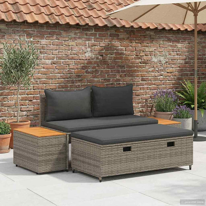 Udendørs sofagruppe 4 -Seater 4 stk. 55 x 30 x 39 cm