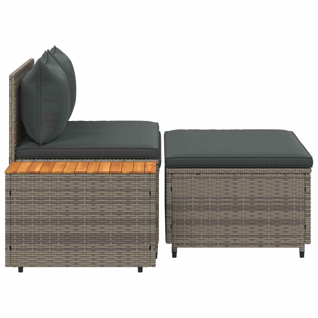Udendørs sofagruppe 4 -Seater 4 stk. 55 x 30 x 39 cm