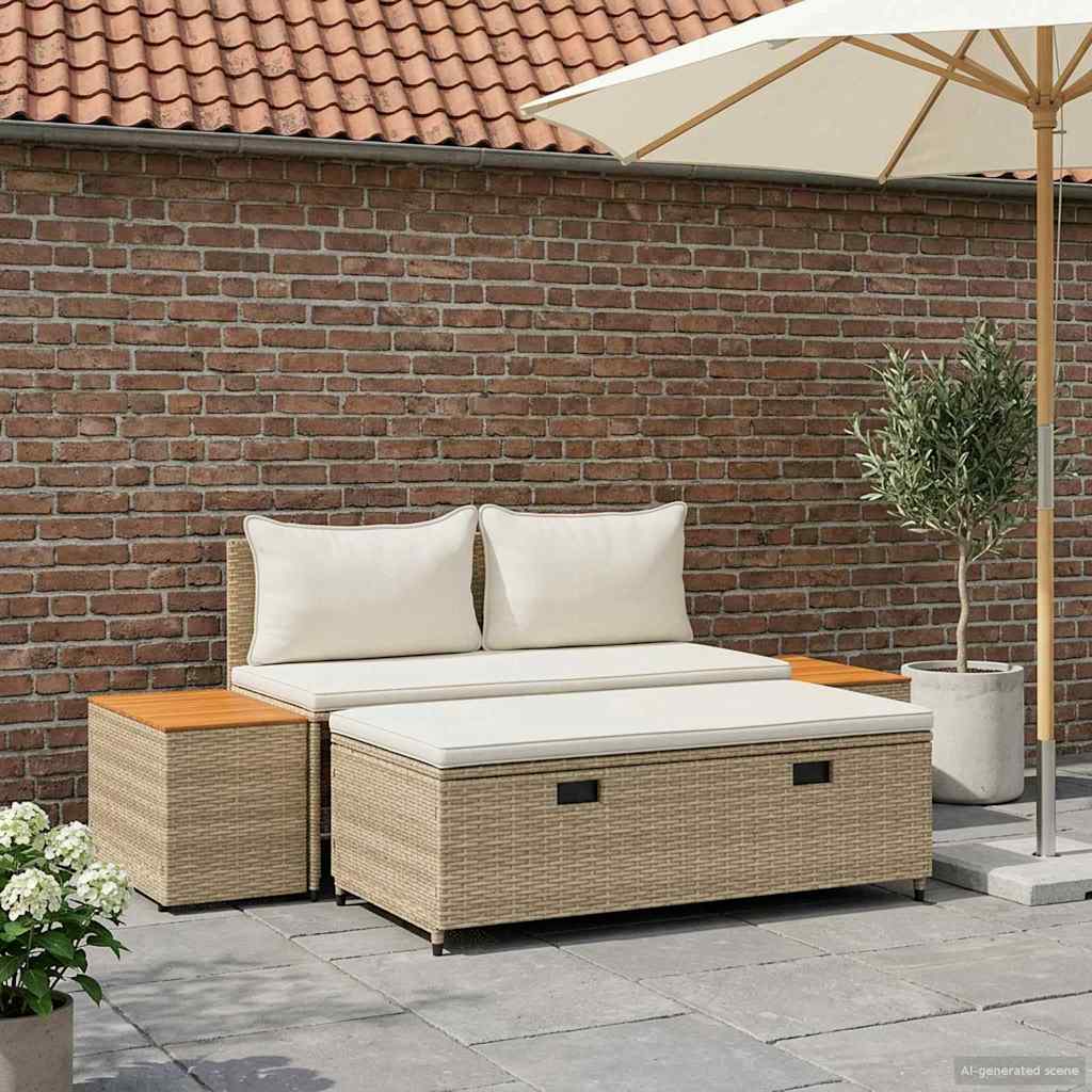 Udendørs sofagruppe 4 -Seater 4 stk. 55 x 30 x 39 cm