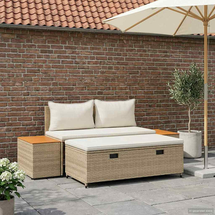 Udendørs sofagruppe 4 -Seater 4 stk. 55 x 30 x 39 cm