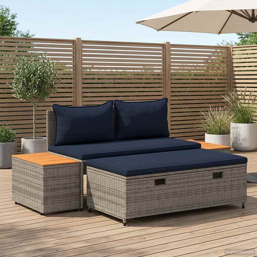 Udendørs sofagruppe 4 -Seater 4 stk. 55 x 30 x 39 cm