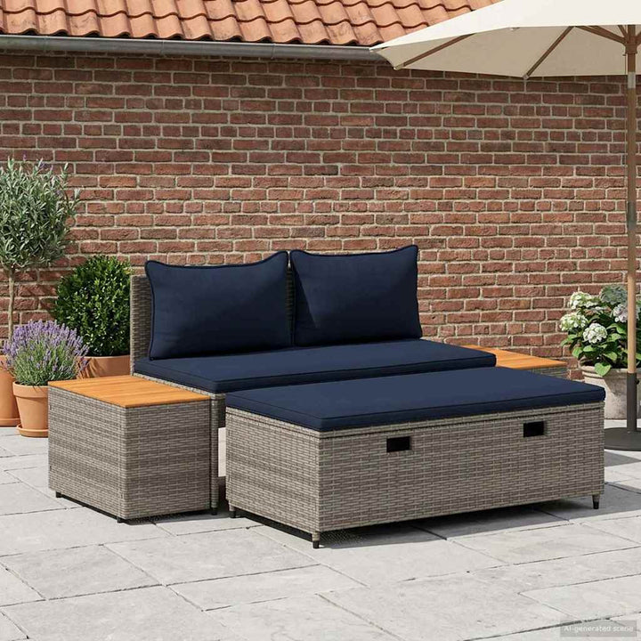 Udendørs sofagruppe 4 -Seater 4 stk. 55 x 30 x 39 cm
