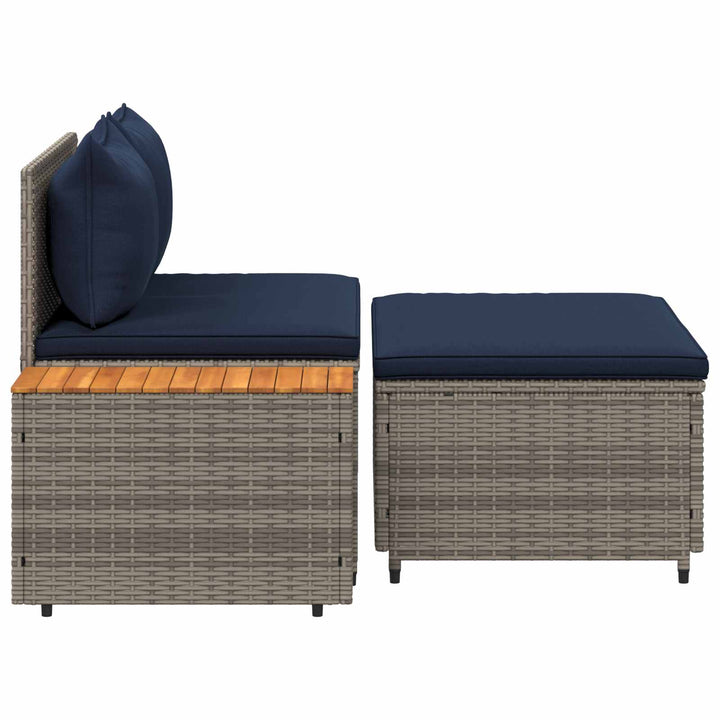 Udendørs sofagruppe 4 -Seater 4 stk. 55 x 30 x 39 cm