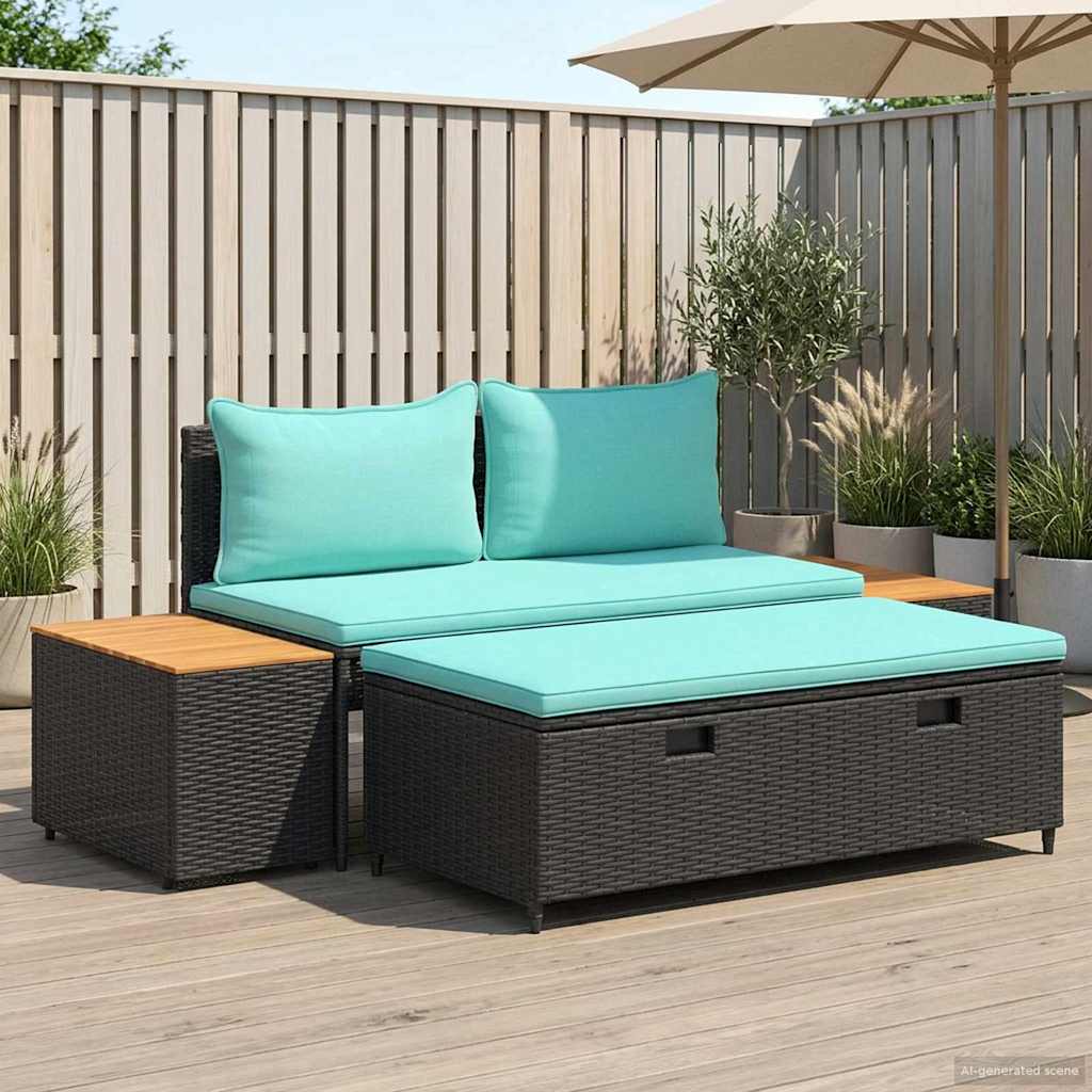 Udendørs sofagruppe 4 -Seater 4 stk. 55 x 30 x 39 cm