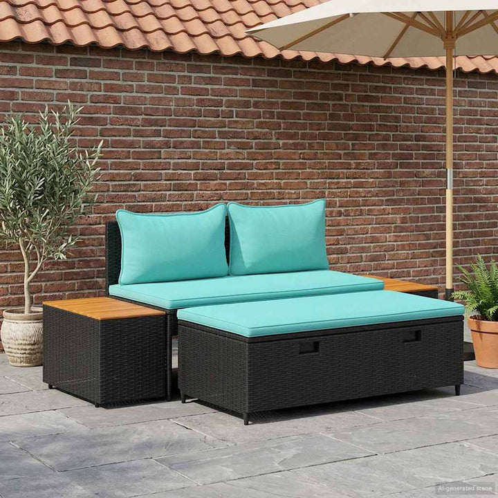 Udendørs sofagruppe 4 -Seater 4 stk. 55 x 30 x 39 cm