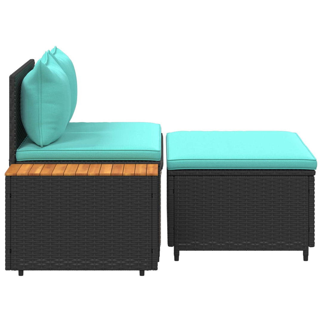 Udendørs sofagruppe 4 -Seater 4 stk. 55 x 30 x 39 cm