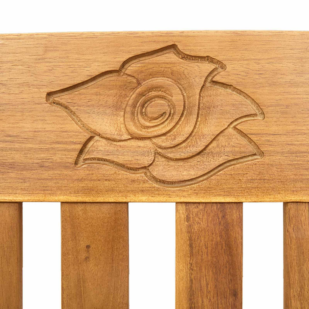 Rosebænk Cremehvid 114 x 46 x 82,5 cm Massivt Akacietræ