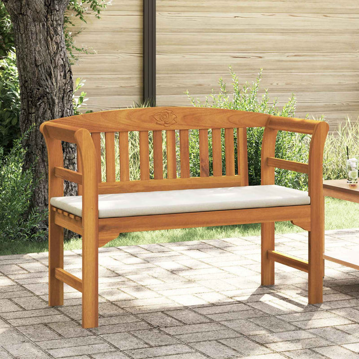 Rosebænk Cremehvid 114 x 46 x 82,5 cm Massivt Akacietræ