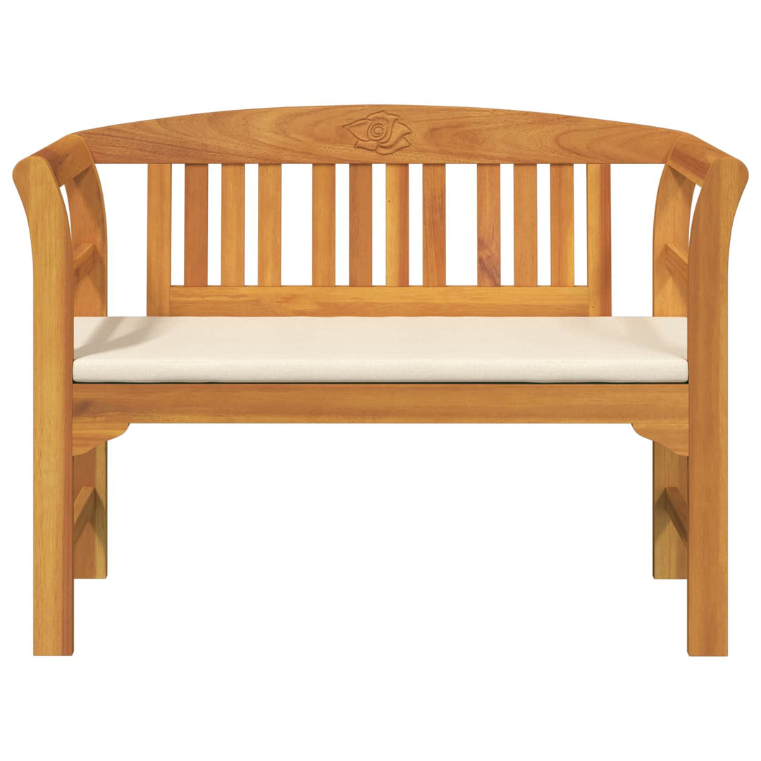 Rosebænk Cremehvid 114 x 46 x 82,5 cm Massivt Akacietræ