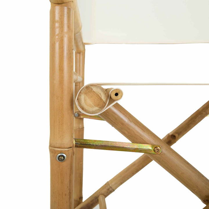 Folding Directors Stol 2 pcs Naturfarvet Bambus