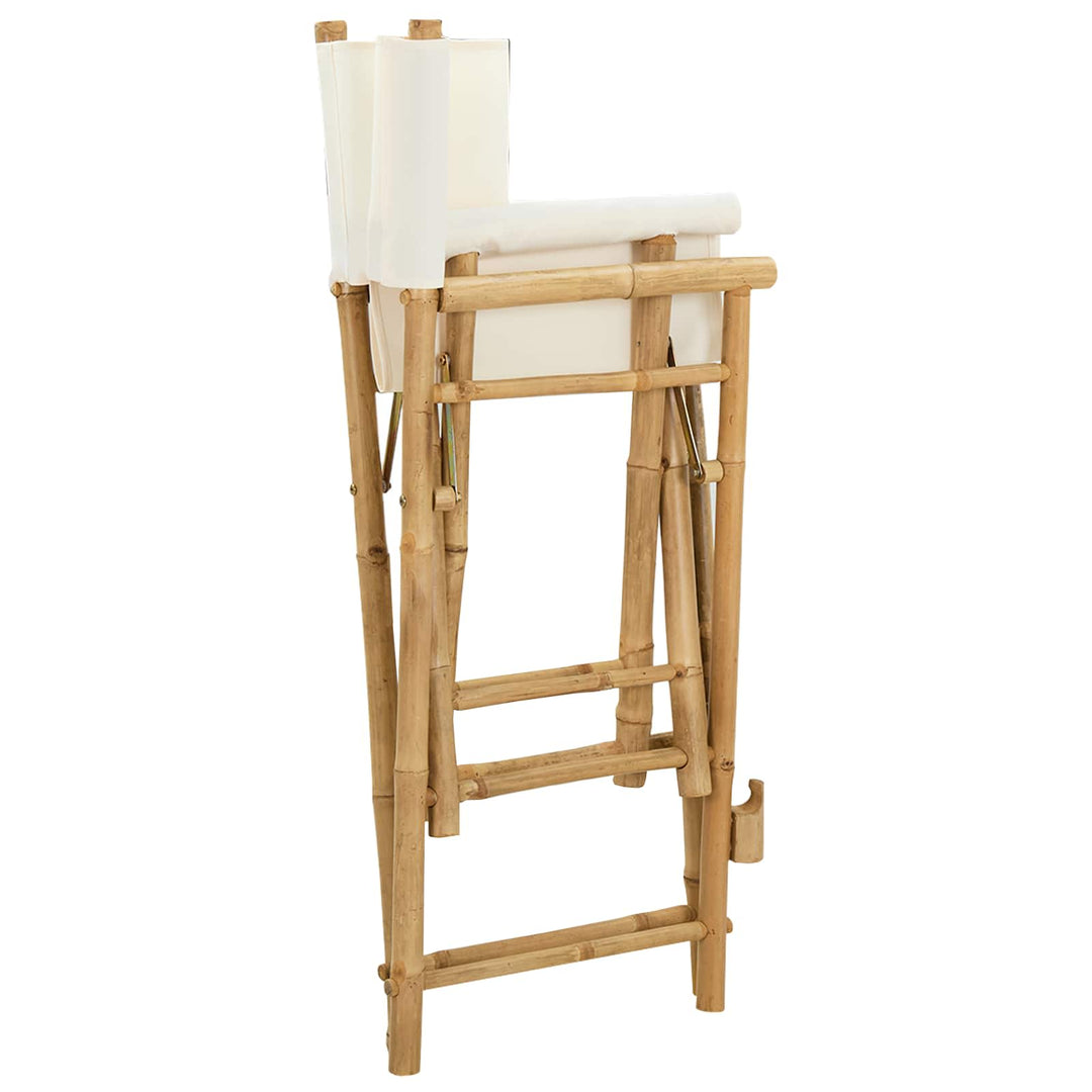 Folding Directors Stol 2 pcs Naturfarvet Bambus
